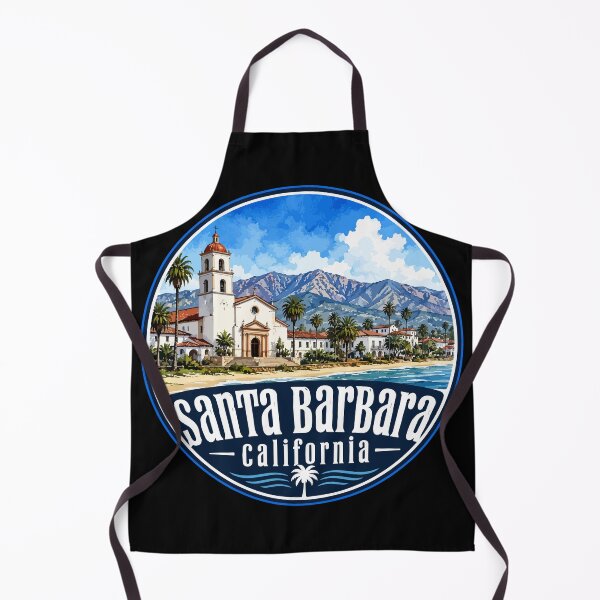 Item preview, Santa Barbara California Coast Watercolor designed and sold by TomFrontierArt.