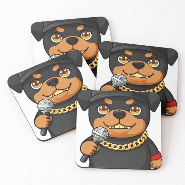 Item preview, Cute Rottweiler Rapper with Snapback designed and sold by pumsquare.