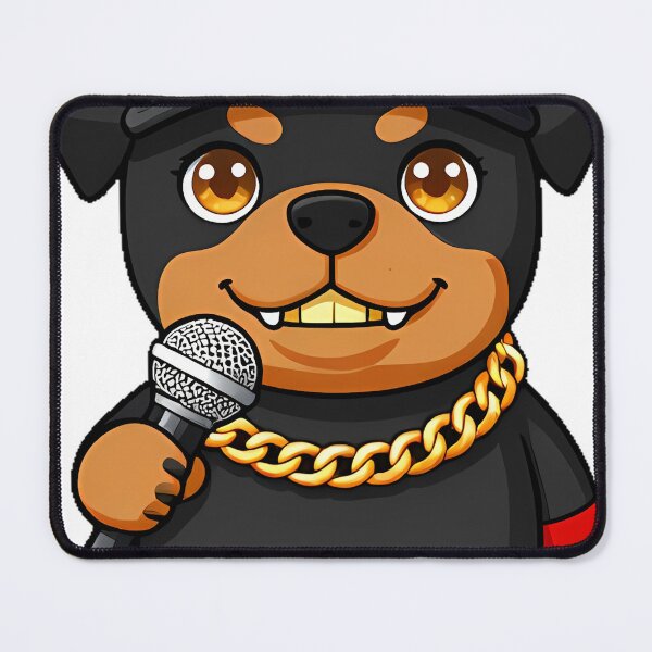 Item preview, Cute Rottweiler Rapper with Snapback designed and sold by pumsquare.