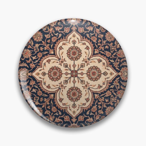 Item preview, Vintage Persian Medallion Pattern Rug, Antique Royal Red & Navy Blue Oriental Carpet Design, Traditional Middle Eastern Textile Art designed and sold by Jeeraphat Homrern.