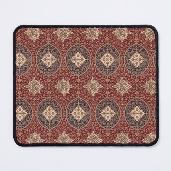 Item preview, Vintage Persian Medallion Pattern Rug, Antique Royal Red & Navy Blue Oriental Carpet Design, Traditional Middle Eastern Textile Art designed and sold by Jeeraphat Homrern.