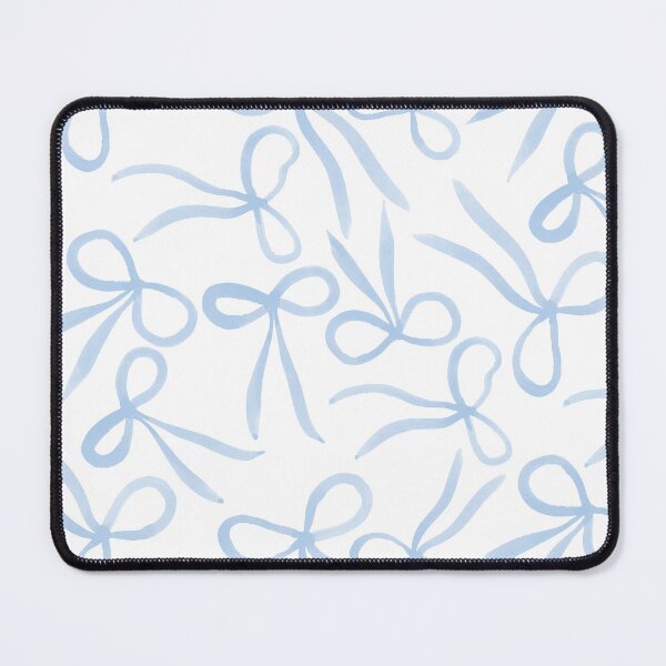 Item preview, tossed bows - Bloom and Bow - blue white designed and sold by Stephanie Fiona Design.