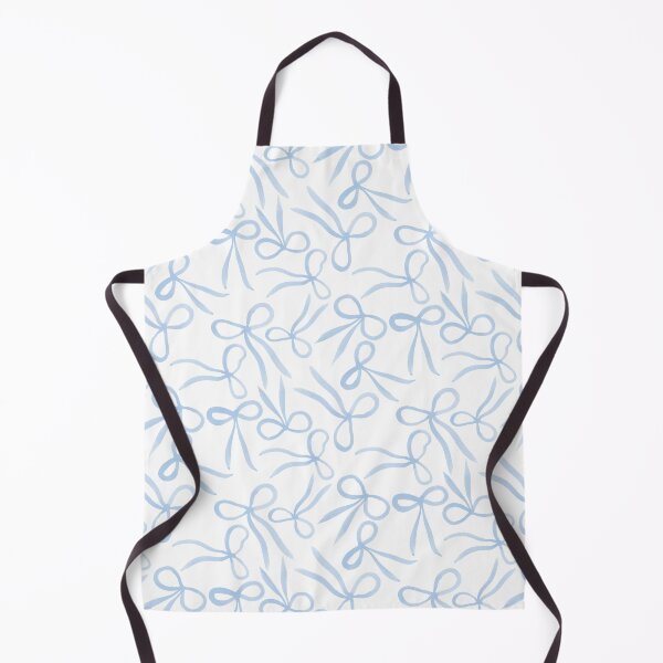 Item preview, tossed bows - Bloom and Bow - blue white designed and sold by Stephanie Fiona Design.