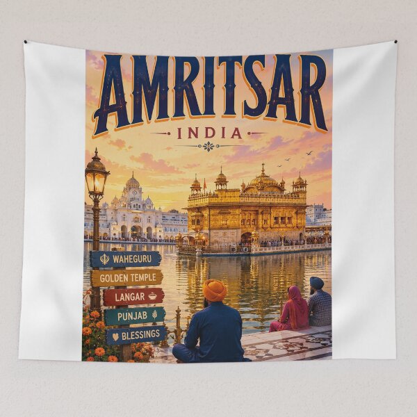 Item preview, Amritsar India Golden Temple and Sacred Punjab Heritage designed and sold by StampMyPassport.