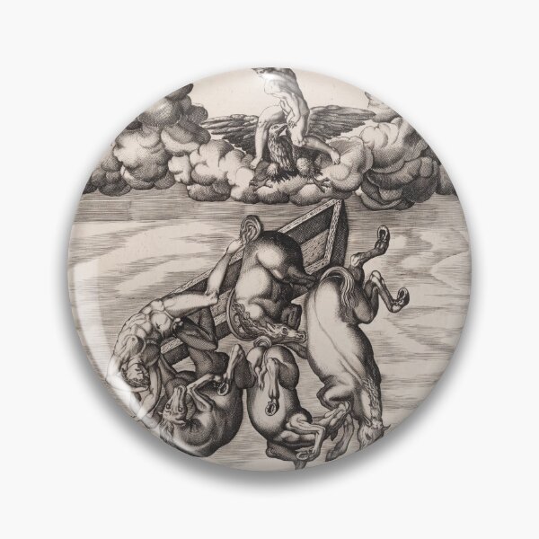 Item preview, Fall of Phaeton Mythological Engraving designed and sold by artofuniverse.