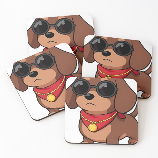 Item preview, Cute Dachshund Rapper with Tiny Chain designed and sold by pumsquare.