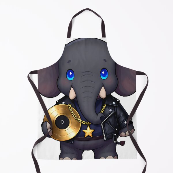 Item preview, Gothic Elephant Rockstar with Golden Record designed and sold by IllumeInk.