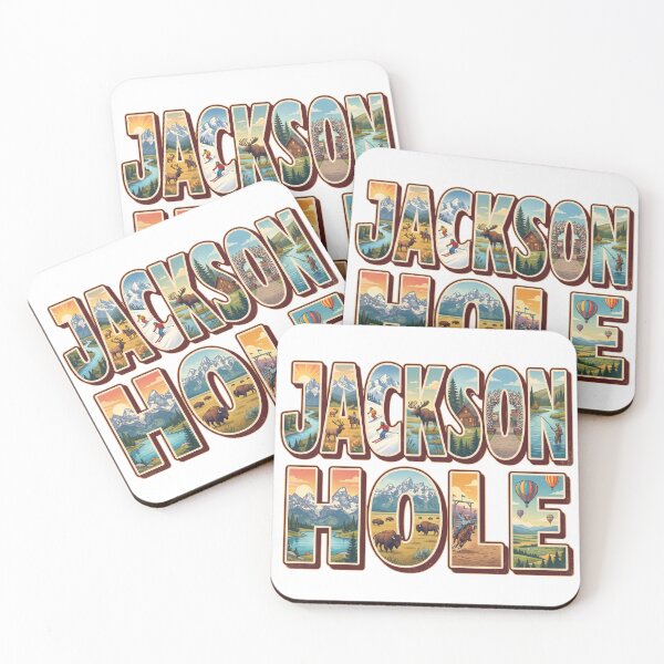 Item preview, Jackson Hole Wyoming Vintage Mountain Travel Outdoors designed and sold by Milasneeze.