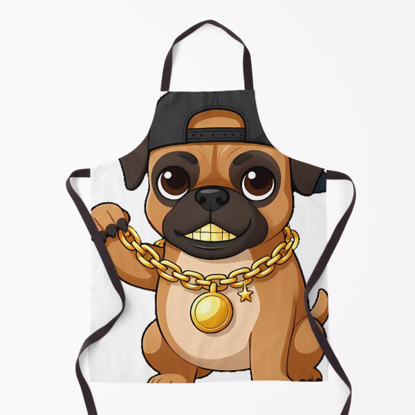 Item preview, Cute Boxer Rapper with Gold Chain designed and sold by pumsquare.