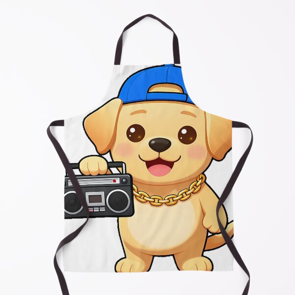 Item preview, Cute Labrador Rapper with Blue Snapback designed and sold by pumsquare.