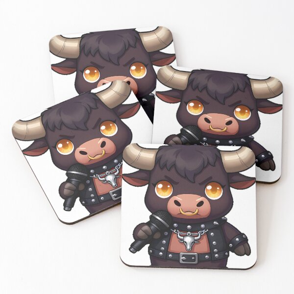 Item preview, Gothic Bull Rockstar with Spiked Collar designed and sold by IllumeInk.
