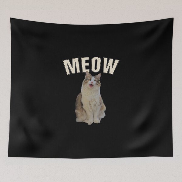 Item preview, Meow Cat – Funny Talking Cat Design designed and sold by MB-CatPrints.