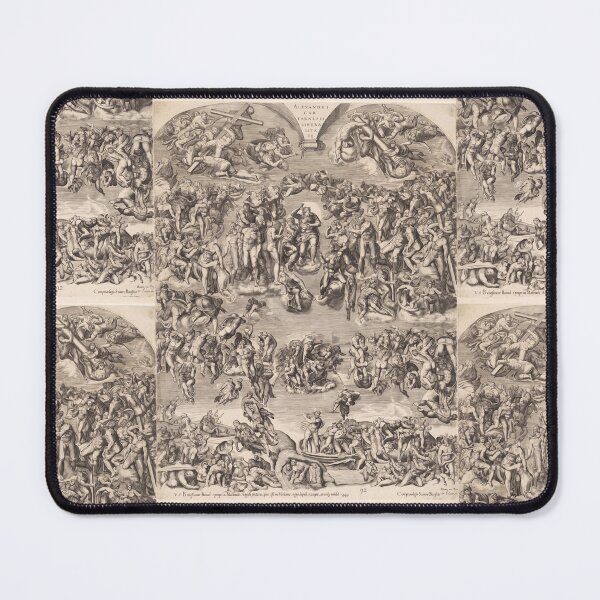 Item preview, The Last Judgment Engraving After Michelangelo designed and sold by artofuniverse.