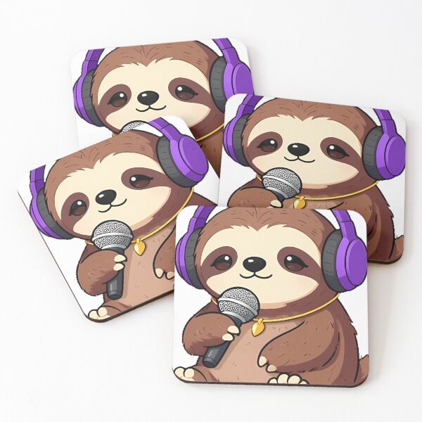 Item preview, Cute Sloth Rapper with Headphones designed and sold by pumsquare.