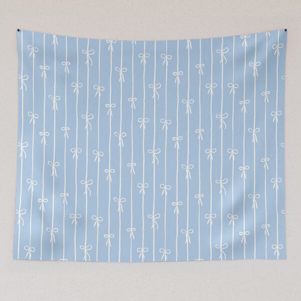 Item preview, Ribbon ties - Bloom and Bow - blue white designed and sold by Stephanie Fiona Design.