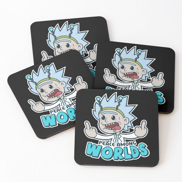 Item preview, Peace Among Worlds Rick and Morty Finger Emoji designed and sold by Hbhshop.