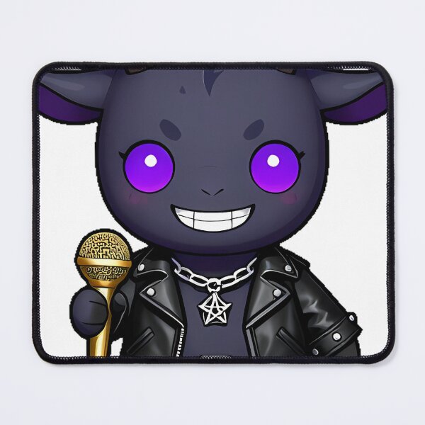 Item preview, Gothic Goat Rockstar with Silver Chain designed and sold by IllumeInk.