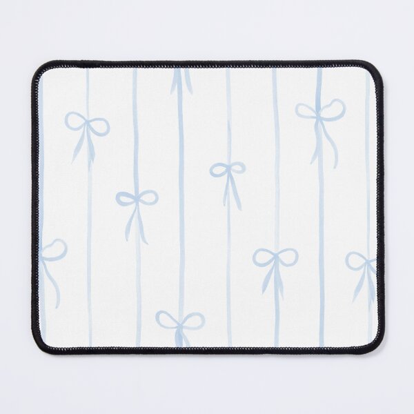 Item preview, Ribbon ties - Bloom and Bow - white blue designed and sold by Stephanie Fiona Design.