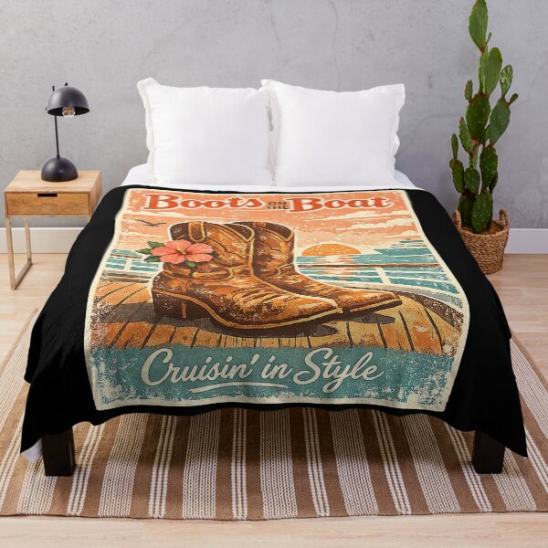 Item preview, Cruise Boots on the Boat Cruisin in Style Coastal Cowgirl Comfort Colors Adult designed and sold by LeroyAshl.