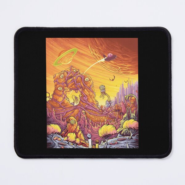 Item preview, Rick and Morty Alien Landscape Orange Cosmos designed and sold by Hbhshop.