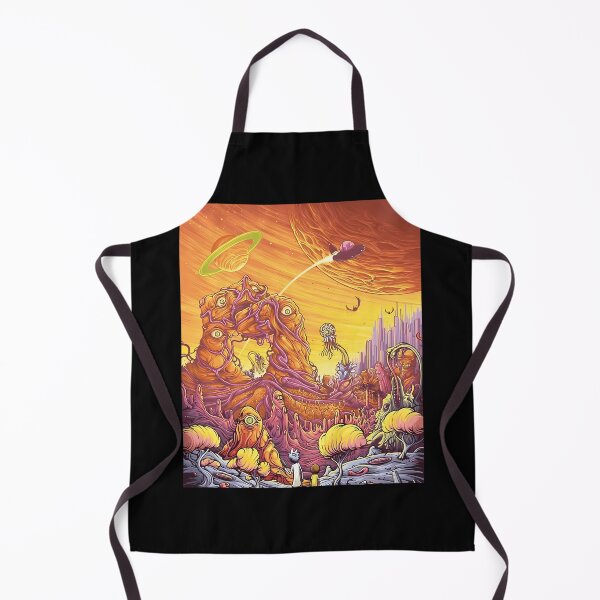 Item preview, Rick and Morty Alien Landscape Orange Cosmos designed and sold by Hbhshop.