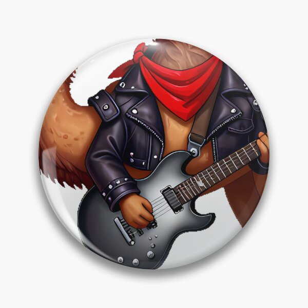 Item preview, Gothic Camel Rockstar with Silver Guitar designed and sold by IllumeInk.