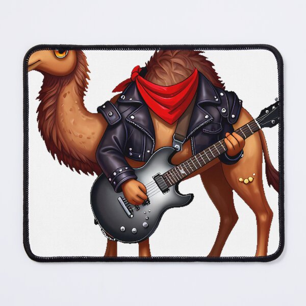 Item preview, Gothic Camel Rockstar with Silver Guitar designed and sold by IllumeInk.