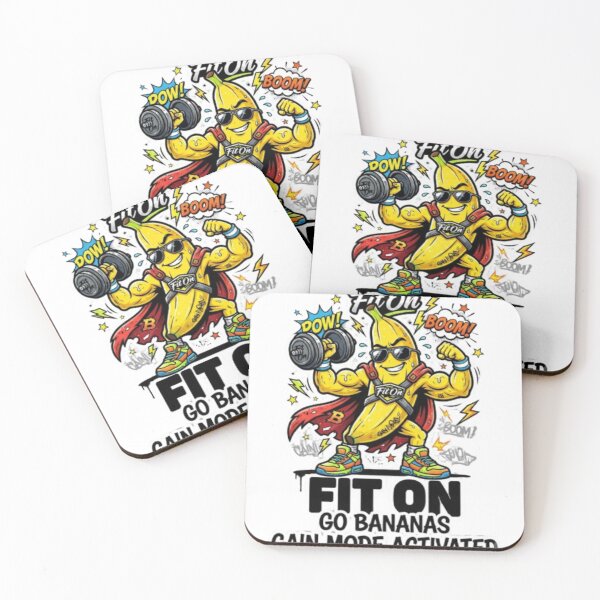 Item preview, Comic Banana Gym – Funny Strong Banana Fitness Workout T-Shirt designed and sold by Fit On.