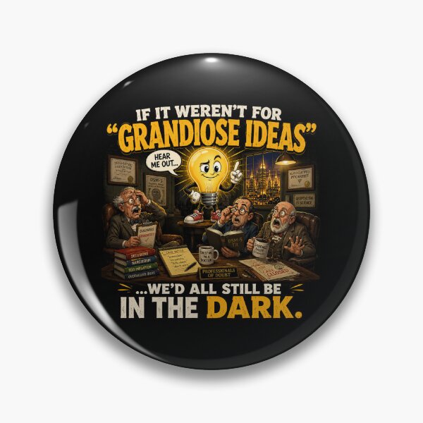 Item preview, Hear Me Out... | Funny Grandiose Ideas Light Bulb Cartoon | Psychology & Innovation Humor designed and sold by kjson1.