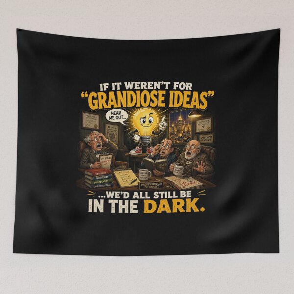 Item preview, Hear Me Out... | Funny Grandiose Ideas Light Bulb Cartoon | Psychology & Innovation Humor designed and sold by kjson1.