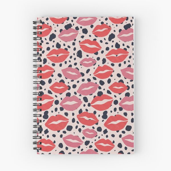 Item preview, Retro Lips Pattern – Red & Pink Kiss Print on Dalmatian Spots – Fun Valentine Fashion Art designed and sold by @SHINTOSARTSTORE.