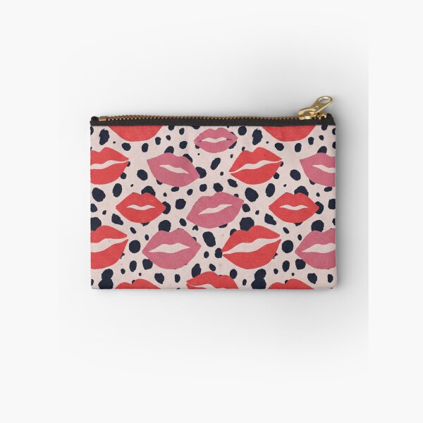 Item preview, Retro Lips Pattern – Red & Pink Kiss Print on Dalmatian Spots – Fun Valentine Fashion Art designed and sold by @SHINTOSARTSTORE.