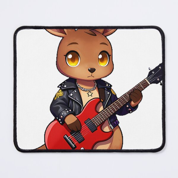 Item preview, Gothic Kangaroo Rockstar with Electric Guitar designed and sold by IllumeInk.