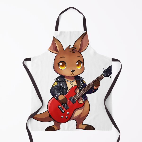 Item preview, Gothic Kangaroo Rockstar with Electric Guitar designed and sold by IllumeInk.