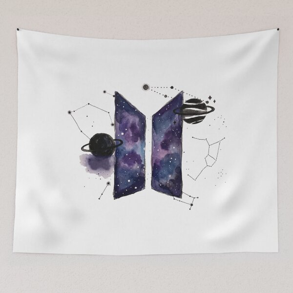 Item preview, Bangtan Boys BTS Galaxy Universe Logo Art Work designed and sold by imsoyoon.