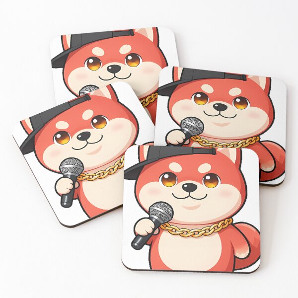 Item preview, Cute Shiba Inu Rapper with Gold Chain designed and sold by pumsquare.