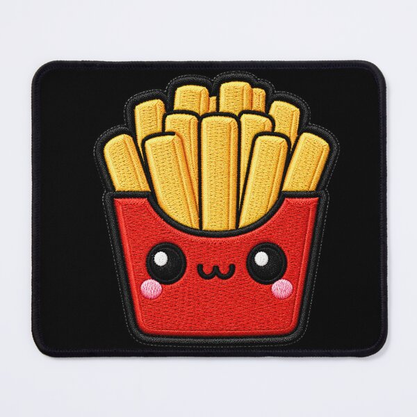 Item preview, Kawaii French Fries Embroidery Patch Illustration designed and sold by ColorSplash123.