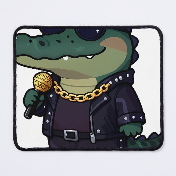Item preview, Gothic Crocodile Rockstar with Sunglasses designed and sold by IllumeInk.