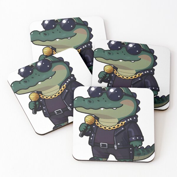 Item preview, Gothic Crocodile Rockstar with Sunglasses designed and sold by IllumeInk.