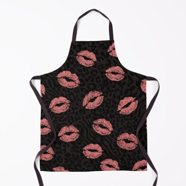 Item preview, Dark Glam Lips – Pink Kiss on Leopard Zebra Animal Print Pattern – Bold Fashion Art designed and sold by @SHINTOSARTSTORE.