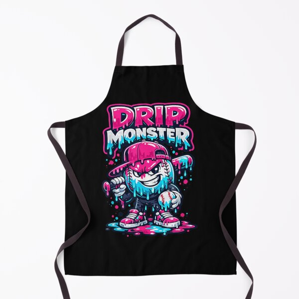 Item preview, Drip Monster Funny Ice Cream Drip Baseball Graphic designed and sold by LeroyAshl.