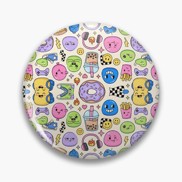 Item preview, Snack Attack Club | Cute Gen Z Cartoon Seamless Pattern | Fun Unisex Aesthetic designed and sold by AP Digi Store.