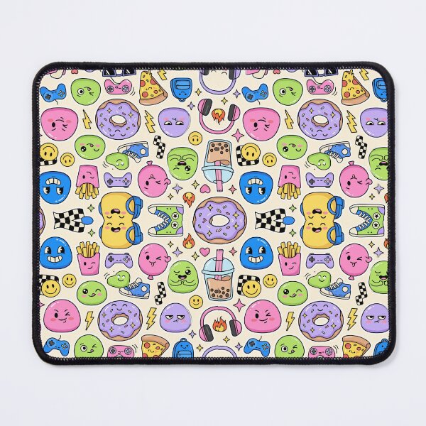 Item preview, Snack Attack Club | Cute Gen Z Cartoon Seamless Pattern | Fun Unisex Aesthetic designed and sold by AP Digi Store.