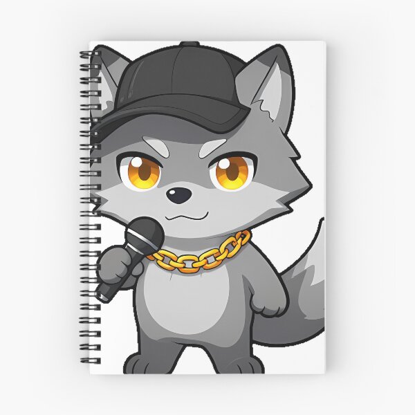 Item preview, Cute Grey Wolf Rapper with Snapback designed and sold by pumsquare.