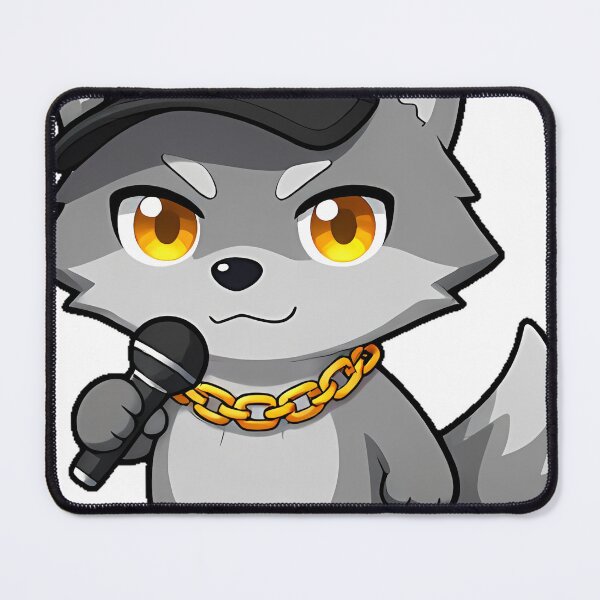 Item preview, Cute Grey Wolf Rapper with Snapback designed and sold by pumsquare.