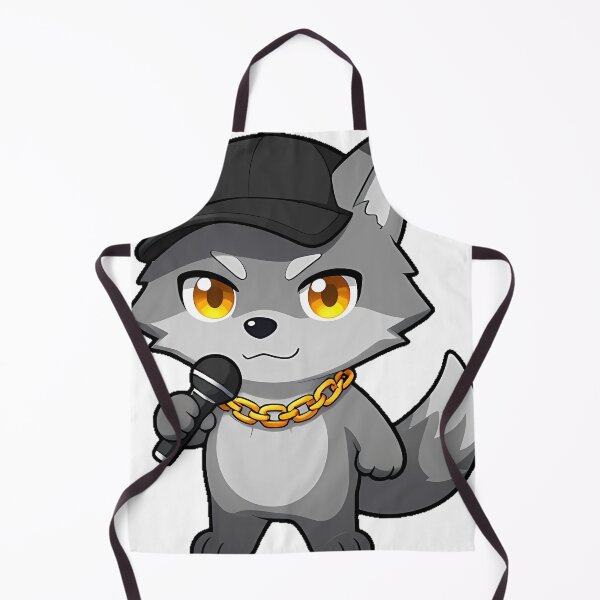 Item preview, Cute Grey Wolf Rapper with Snapback designed and sold by pumsquare.