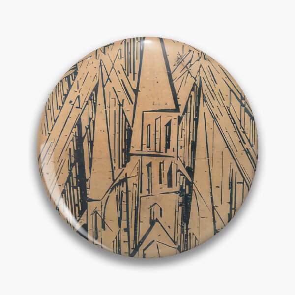 Item preview, Cathedral of Socialism - 1919 by Lyonel Feininger - Bauhaus Movement designed and sold by namikikkik.