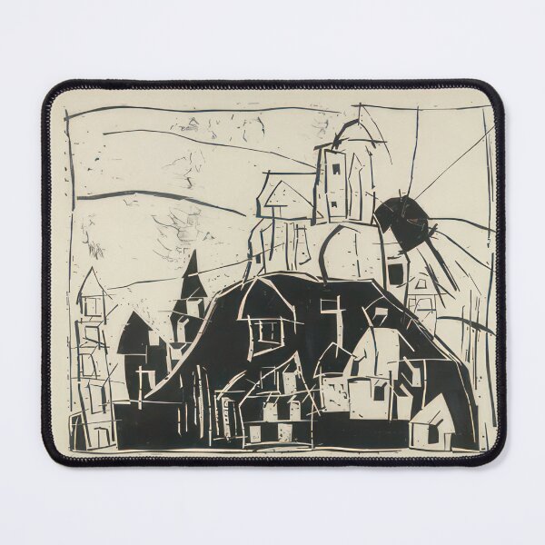 Item preview, City on the Mountain (Stadt auf dem Berge) - 1918 by Lyonel Feininger - Bauhaus Movement designed and sold by namikikkik.
