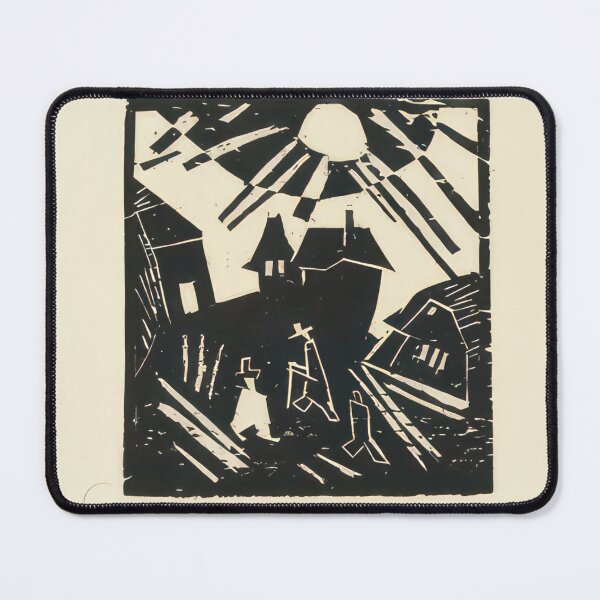 Item preview, Desolated Village (Verfallenes Dorf) - 1918 by Lyonel Feininger - Bauhaus Movement designed and sold by namikikkik.
