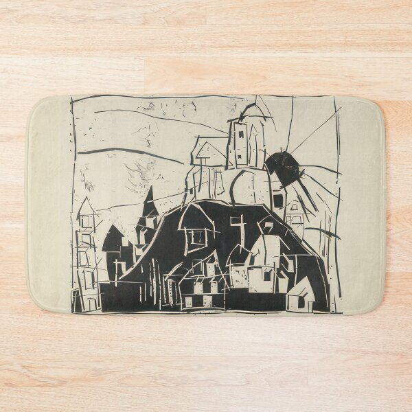 Item preview, City on the Mountain (Stadt auf dem Berge) - 1918 by Lyonel Feininger - Bauhaus Movement designed and sold by namikikkik.
